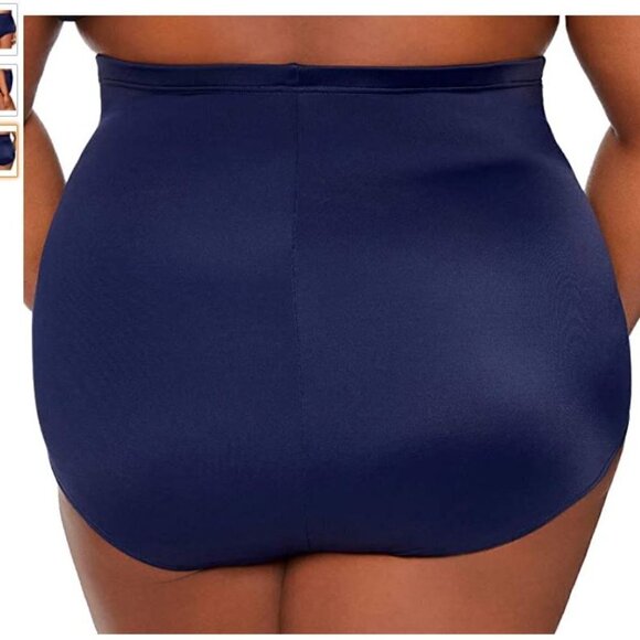 Dreamsuit Navy High Waist Slimming Swim Bottoms - Picture 3 of 6